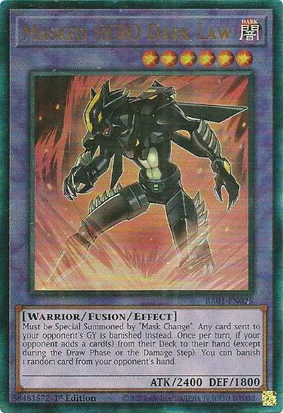 Masked HERO Dark Law (PUR) (RA01-EN025) [25th Anniversary Rarity Collection]