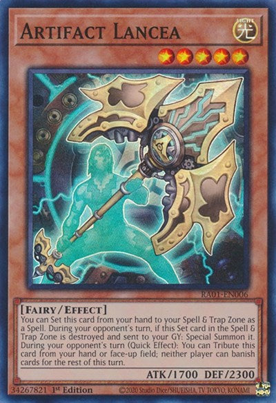 Artifact Lancea (RA01-EN006) [25th Anniversary Rarity Collection]