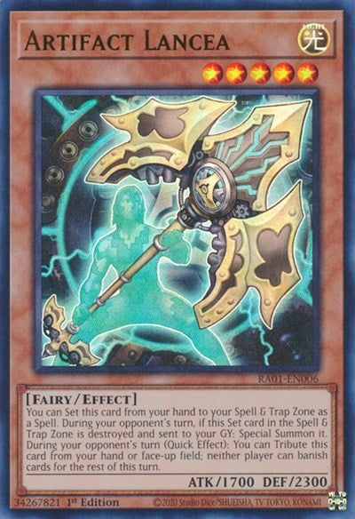 Artifact Lancea (UR) (RA01-EN006) [25th Anniversary Rarity Collection]