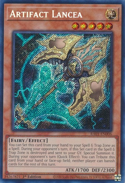 Artifact Lancea (Secret Rare) (RA01-EN006) [25th Anniversary Rarity Collection]