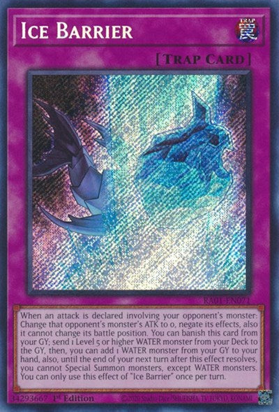 Ice Barrier (Secret Rare) (RA01-EN071) [25th Anniversary Rarity Collection]