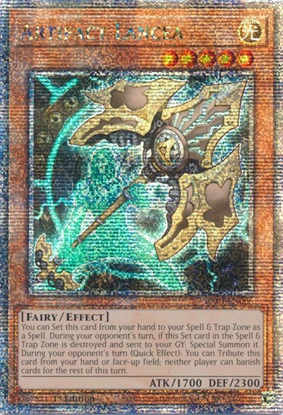 Artifact Lancea (Quarter Century Secret Rare) (RA01-EN006) [25th Anniversary Rarity Collection]
