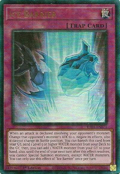 Ice Barrier (PUR) (RA01-EN071) [25th Anniversary Rarity Collection]