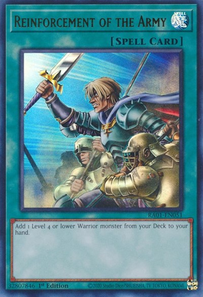 Reinforcement of the Army (UR) (RA01-EN051) [25th Anniversary Rarity Collection]