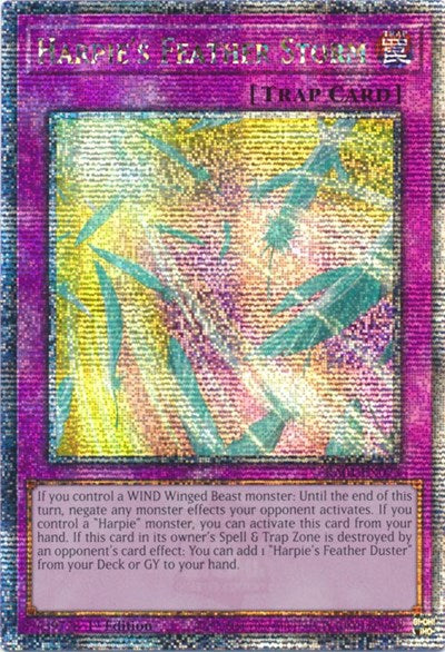 Harpie's Feather Storm (Quarter Century Secret Rare) (RA01-EN073) [25th Anniversary Rarity Collection]