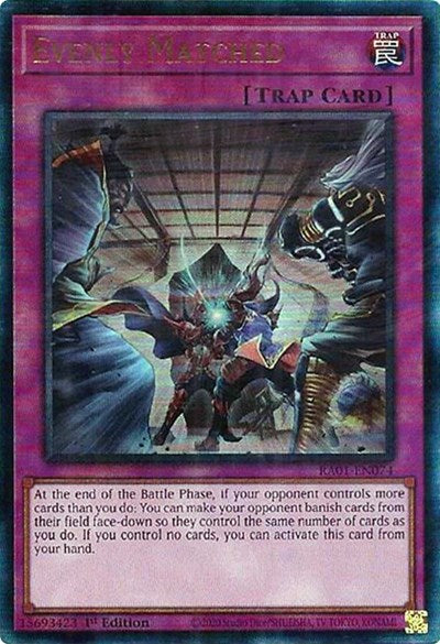 Evenly Matched (PUR) (RA01-EN074) [25th Anniversary Rarity Collection]