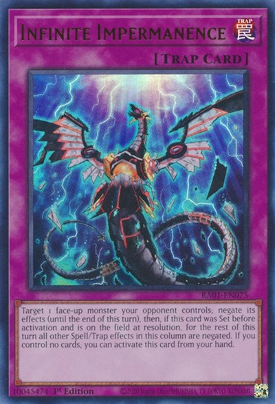 Infinite Impermanence (UR) (RA01-EN075) [25th Anniversary Rarity Collection]