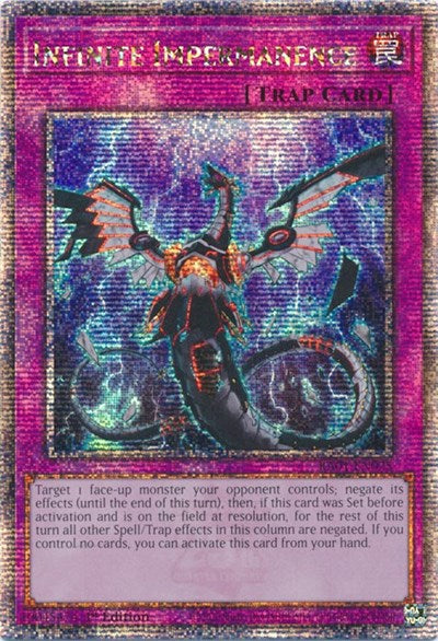 Infinite Impermanence (Quarter Century Secret Rare) (RA01-EN075) [25th Anniversary Rarity Collection]