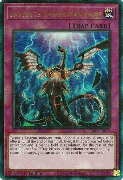 Infinite Impermanence (PUR) (RA01-EN075) [25th Anniversary Rarity Collection]