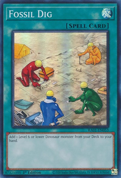 Fossil Dig (RA01-EN053) [25th Anniversary Rarity Collection]