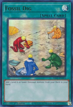Fossil Dig (UR) (RA01-EN053) - 25th Anniversary Rarity Collection 1st Edition