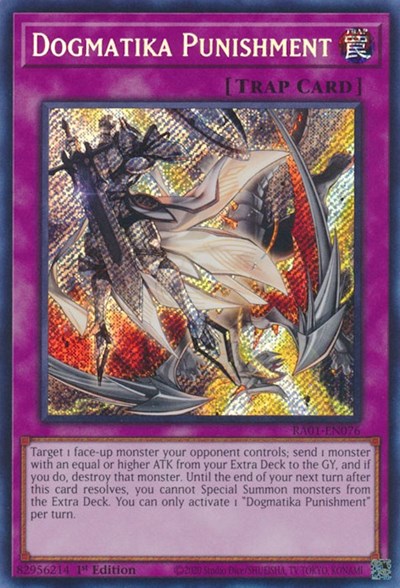 Dogmatika Punishment (Secret Rare) (RA01-EN076) [25th Anniversary Rarity Collection]