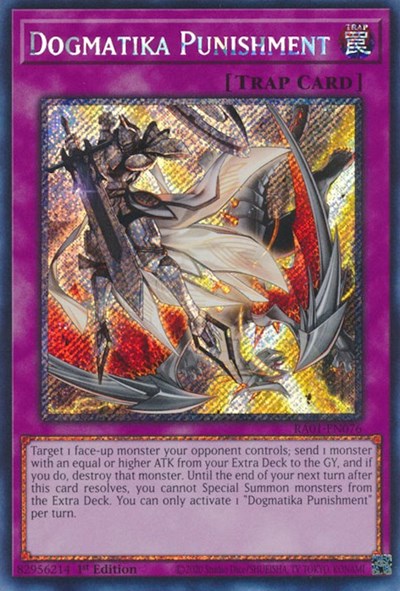 Dogmatika Punishment (Platinum Secret Rare) (RA01-EN076) [25th Anniversary Rarity Collection]