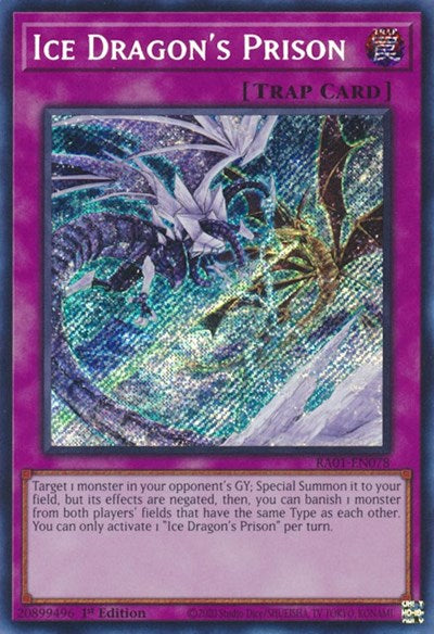 Ice Dragon's Prison (Secret Rare) (RA01-EN078) [25th Anniversary Rarity Collection]