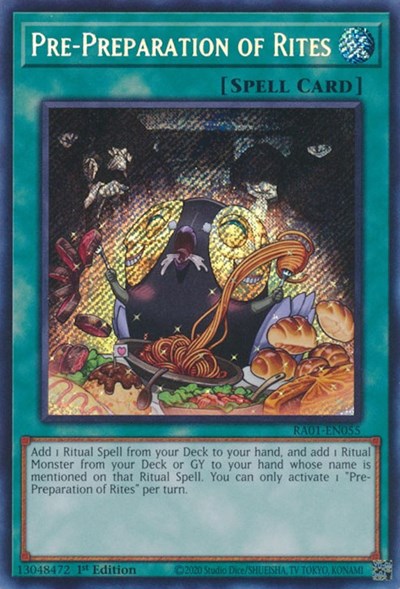 Pre-Preparation of Rites (Secret Rare) (RA01-EN055) [25th Anniversary Rarity Collection]
