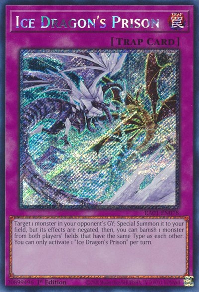 Ice Dragon's Prison (Platinum Secret Rare) (RA01-EN078) [25th Anniversary Rarity Collection]