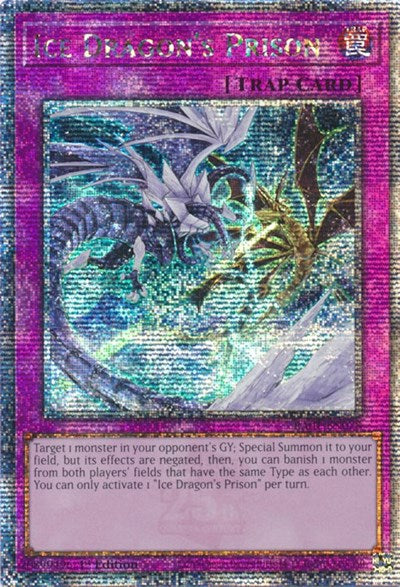 Ice Dragon's Prison (Quarter Century Secret Rare) (RA01-EN078) [25th Anniversary Rarity Collection]