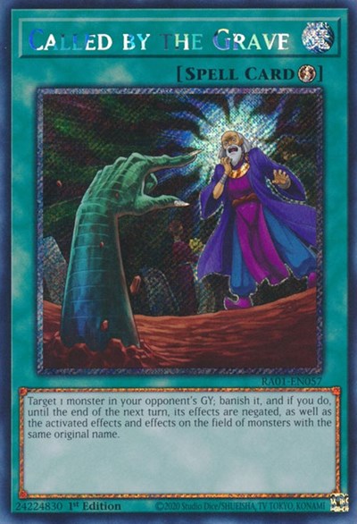 Called by the Grave (Platinum Secret Rare) (RA01-EN057) [25th Anniversary Rarity Collection]