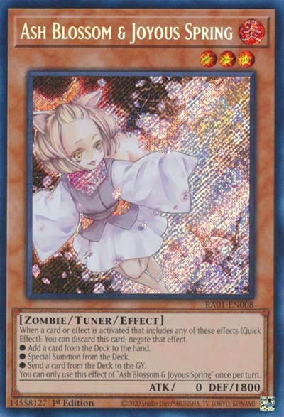 Ash Blossom & Joyous Spring (Secret Rare) (RA01-EN008) [25th Anniversary Rarity Collection]