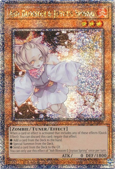 Ash Blossom & Joyous Spring (Quarter Century Secret Rare) (RA01-EN008) [25th Anniversary Rarity Collection]