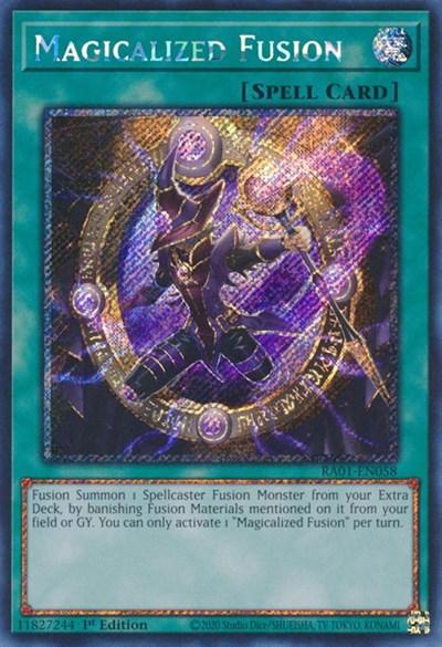 Magicalized Fusion (Platinum Secret Rare) (RA01-EN058) [25th Anniversary Rarity Collection]