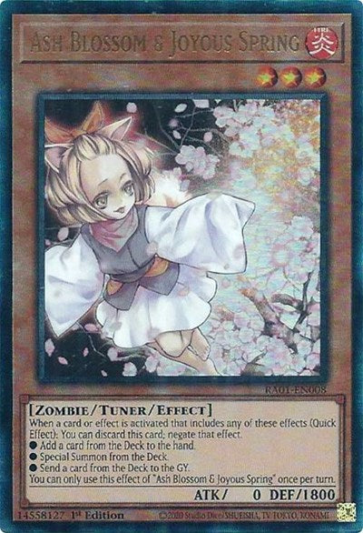 Ash Blossom & Joyous Spring (PUR) (RA01-EN008) [25th Anniversary Rarity Collection]