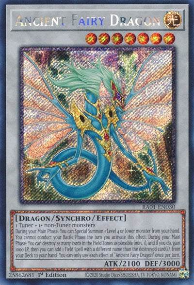 Ancient Fairy Dragon (Platinum Secret Rare) (RA01-EN030) [25th Anniversary Rarity Collection]