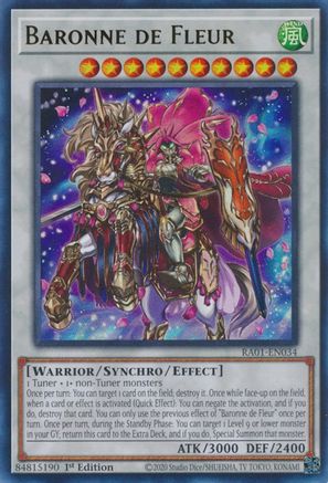 Baronne de Fleur (UR) (RA01-EN034) - 25th Anniversary Rarity Collection 1st Edition