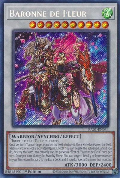 Baronne de Fleur (Secret Rare) (RA01-EN034) [25th Anniversary Rarity Collection]