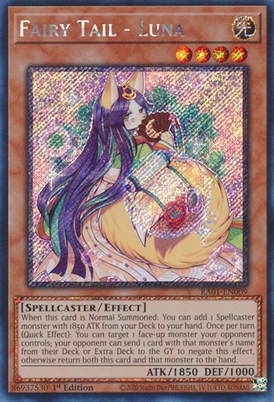 Fairy Tail - Luna (Platinum Secret Rare) (RA01-EN009) [25th Anniversary Rarity Collection]