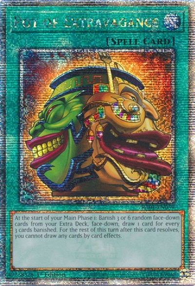 Pot of Extravagance (Quarter Century Secret Rare) (RA01-EN059) [25th Anniversary Rarity Collection]