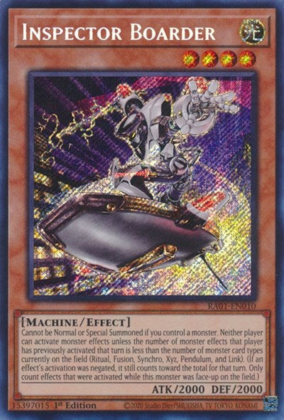 Inspector Boarder (Secret Rare) (RA01-EN010) [25th Anniversary Rarity Collection]
