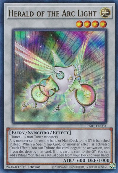 Herald of the Arc Light (UR) (RA01-EN031) [25th Anniversary Rarity Collection]