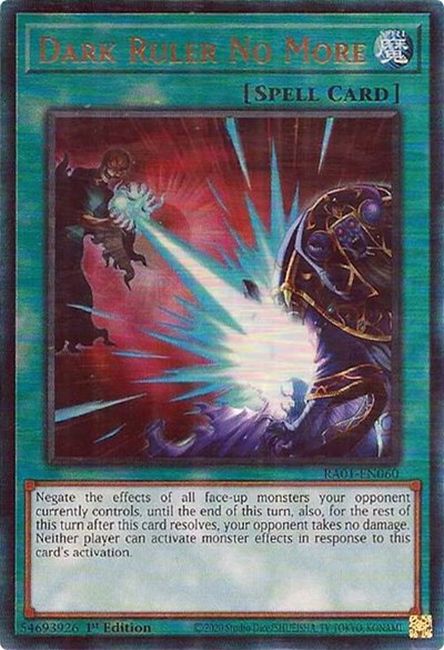 Dark Ruler No More (PUR) (RA01-EN060) [25th Anniversary Rarity Collection]