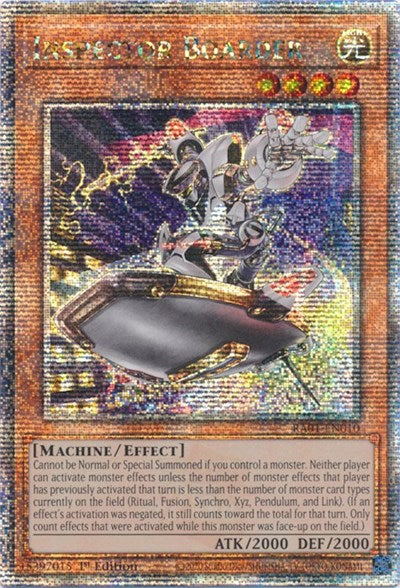 Inspector Boarder (Quarter Century Secret Rare) (RA01-EN010) [25th Anniversary Rarity Collection]