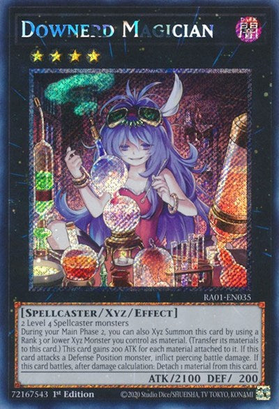 Downerd Magician (Platinum Secret Rare) (RA01-EN035) [25th Anniversary Rarity Collection]