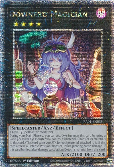 Downerd Magician (Quarter Century Secret Rare) (RA01-EN035) [25th Anniversary Rarity Collection]