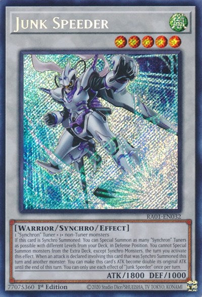 Junk Speeder (Secret Rare) (RA01-EN032) [25th Anniversary Rarity Collection]
