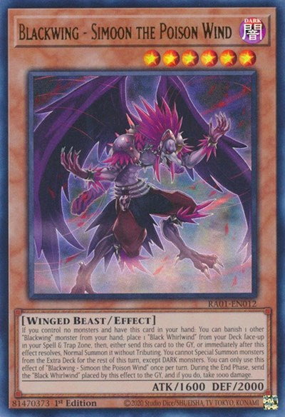 Blackwing - Simoon the Poison Wind (UR) (RA01-EN012) [25th Anniversary Rarity Collection]