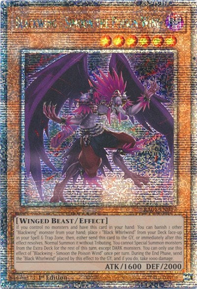 Blackwing - Simoon the Poison Wind (Quarter Century Secret Rare) (RA01-EN012) [25th Anniversary Rarity Collection]