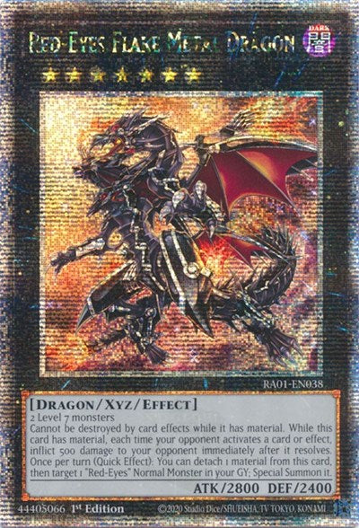 Red-Eyes Flare Metal Dragon (Quarter Century Secret Rare) (RA01-EN038) [25th Anniversary Rarity Collection]