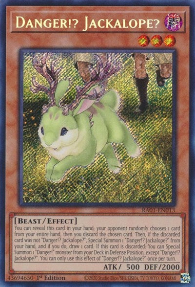 Danger!? Jackalope? (Secret Rare) (RA01-EN013) [25th Anniversary Rarity Collection]