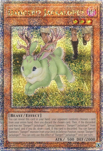 Danger!? Jackalope? (Quarter Century Secret Rare) (RA01-EN013) [25th Anniversary Rarity Collection]