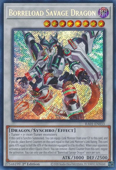 Borreload Savage Dragon (Secret Rare) (RA01-EN033) [25th Anniversary Rarity Collection]