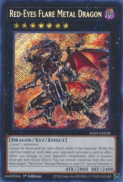 Red-Eyes Flare Metal Dragon (Secret Rare) (RA01-EN038) [25th Anniversary Rarity Collection]