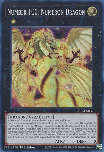 Number 100: Numeron Dragon (RA01-EN039) [25th Anniversary Rarity Collection]