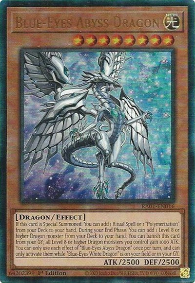 Blue-Eyes Abyss Dragon (PUR) (RA01-EN016) [25th Anniversary Rarity Collection]