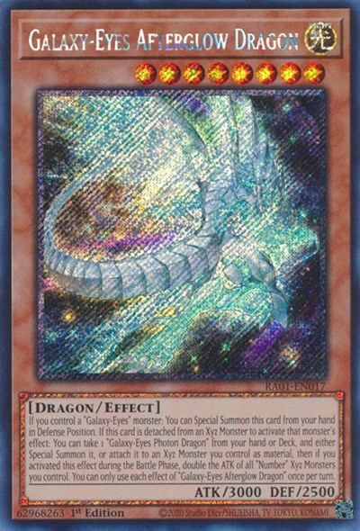 Galaxy-Eyes Afterglow Dragon (Platinum Secret Rare) (RA01-EN017) [25th Anniversary Rarity Collection]