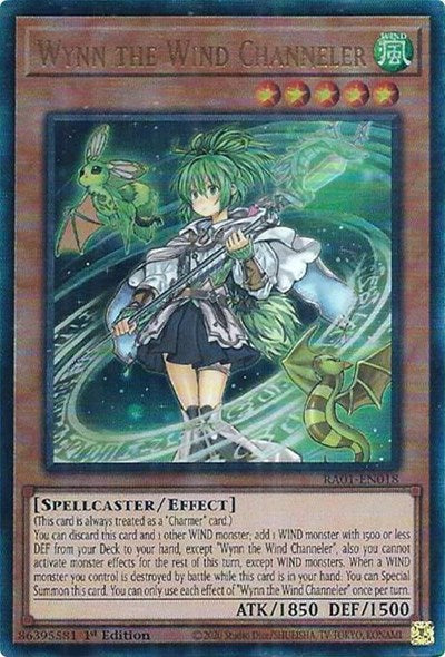 Wynn the Wind Channeler (PUR) (RA01-EN018) [25th Anniversary Rarity Collection]