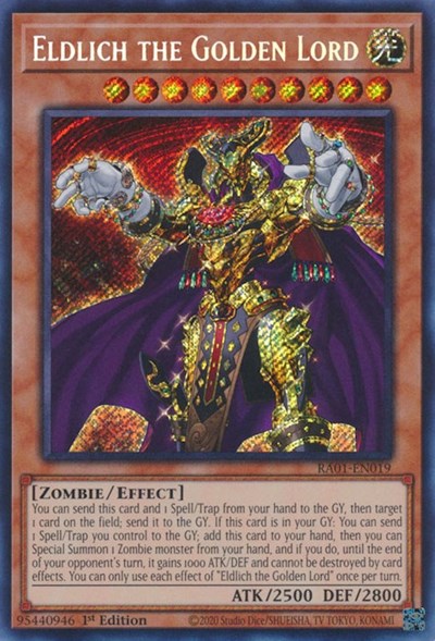 Eldlich the Golden Lord (Secret Rare) (RA01-EN019) [25th Anniversary Rarity Collection]